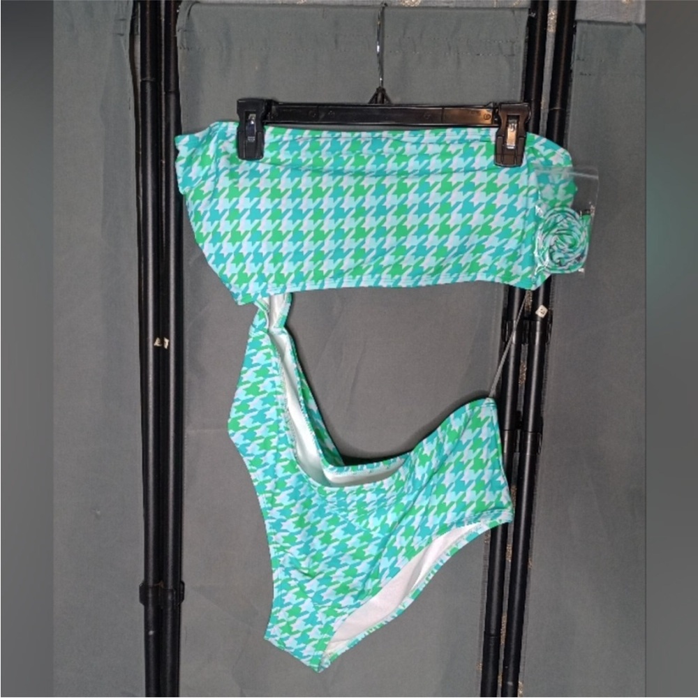 Bright patterned print swimsuit